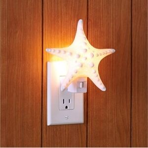 Starfish Textured Ceramic Night Light LG Realistic Look! BNWT SO